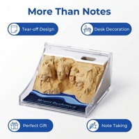En stock, bloc-notes en papier 3D stéréoscopique découpé au laser, format mini, portable, papeterie de poche pour le bureau et l'école