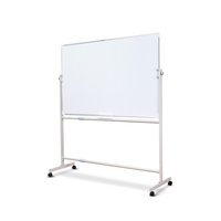 Tableau blanc portable double face debout, grand tableau blanc magnétique mobile