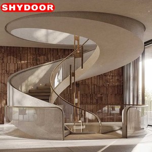 Rampe d'escalier extérieure pour villa, installation facile, design moderne et minimaliste, en <span class=keywords><strong>acier</strong></span> inoxydable 304, main courante soudée haute résistance pour centre commercial et parc - Product Image 4