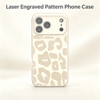 Coque de protection pour téléphone gravée au laser, motif tendance, coque de téléphone en silicone 3D avec aimant pour iPhone 13-18 Series