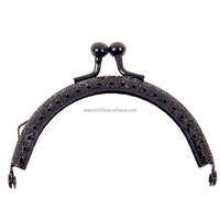 Stock d'approvisionnement 8.5cm 6 couleurs bonne qualité boule embrassé métal Sewiing sac à main cadre métal sac cadre