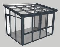 Autoportante en verre isolé véranda solariums jardin en verre en aluminium en verre véranda pour solarium
