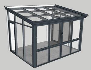 Autoportante en verre isolé véranda solariums jardin en verre en aluminium en verre véranda pour <span class=keywords><strong>solarium</strong></span> - Product Image 5
