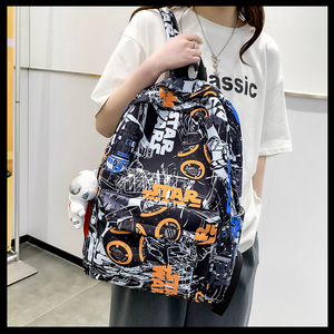 Mochila escolar Unisex a la moda, sencilla, a la moda, para niños y niñas, estilo informal personalizado, bolsa para estudiantes de secundaria - Product Image 6