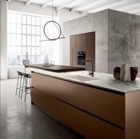 Ensemble complet d'armoires de cuisine design moderne, haute gamme, laque brillante, armoire murale de cuisine moderne
