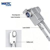 Nettoyeur laser à impulsions portatif refroidi par air 100W, machine de nettoyage laser à fibre portable sans refroidisseur d'eau