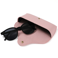 Étuis à lunettes et boîtes à lunettes de soleil en cuir PU coloré, souples, élégants, de la marque MT, portables, fins, avec logo personnalisé