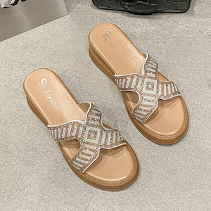 Summer Fashion Trend Women's <b>Open</b> Toe Lace-<b>Up</b> Slip-On Sandals-Evergreen Design Durable Rubber Outsole - Product Image 3