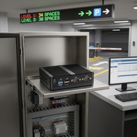 Mini PC Industrial N2840 con Funcionamiento Estable 24/7 para Control de Barrera de Estacionamiento y Sistema de Guía de Estacionamiento