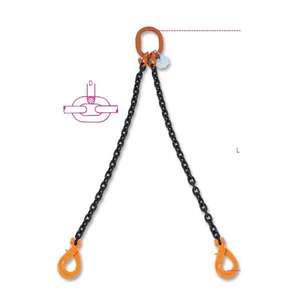 BETA - 080920224 ROBUR-Élingues de chaîne de levage, 2 pieds, crochet autobloquant, grade 8 - EAN 8014230899374 ÉTAUX, PINCES ET CORDES - Product Image 2