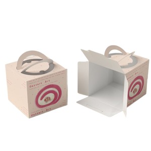 Caja de embalaje personalizada para pasteles y postres, caja de regalo portátil DIY, caja de papel para Tiramisú con logo impreso 2 - Product Image 5