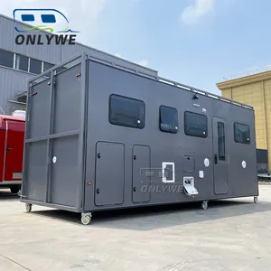 ONLYWE Off Road Box Pod Expedition Truck Camper Overland 4x4 véhicule d'expédition Luxury Rv Motorhome Camper Van For Pick Up