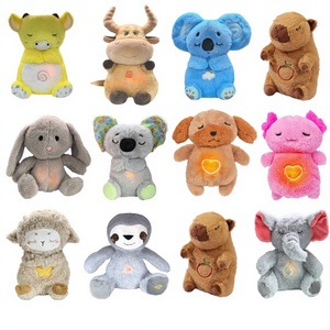 Oso Respirador con Luz LED, Peluche <span class=keywords><strong>de</strong></span> Algodón PP con Sonido, Peluche <span class=keywords><strong>de</strong></span> Nutria para Niños <span class=keywords><strong>de</strong></span> 14 Años en Adelante, Juguete <span class=keywords><strong>de</strong></span> Peluche que Induce al Sueño - Product Image 3