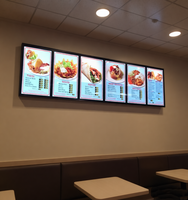 Boîte à lumière LED personnalisée mince pour affiches de cinéma, publicité, panneaux de menu de restaurant rapide, boîte à lumière LED