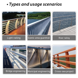 Garde-corps de pont en acier au carbone galvanisé à chaud, robuste, avec protection réfléchissante de qualité ingénieur, indice de protection IP67 pour la circulation - Product Image 5