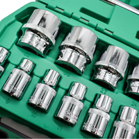 Juego de Llaves de Trinquete de Alta Precisión de 1/2" y 72 Dientes, Kit de 32 Piezas con Vasos Métricos para Ajustes Automotrices Profesionales