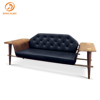 Truthahn Möbel klassische moderne Wohnzimmer blau Leder Chesterfield Sofas Set Möbel Wohnzimmer Luxus