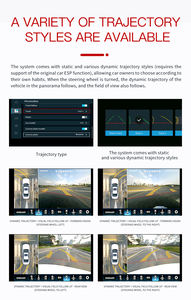 Wemaer nouveau capteur de sécurité de voiture système de vue d'oiseau 3d 360 degrés vue ronde voiture <span class=keywords><strong>Parking</strong></span> <span class=keywords><strong>Panorama</strong></span> 360 caméra pour Benz BMW - Product Image 3