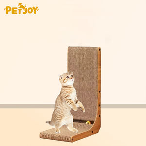 Fabrikant Grote Luxe L-Vormige Kattenkrabber S-XL Krasbestendige Houten Pad Kartonnen Krasbal Speelgoed Huisdiermeubelen - Product Image 1
