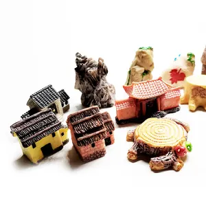 Yapay heykel reçine zanaat peyzaj dekoratif ev Retro kule bahçe minyatür heykeli, dekor için akvaryum balık tankı - Product Image 1