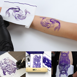 Art corporel maquillage permanent 100 feuilles/boîte <span class=keywords><strong>imprimante</strong></span> de transfert A4 MO <span class=keywords><strong>tatouage</strong></span> papier pochoir thermique - Product Image 4
