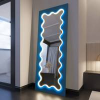 Livraison rapide, enseigne au néon personnalisée, sur mesure, à fixer au mur, miroir de maquillage, miroir acrylique, enseigne au néon LED