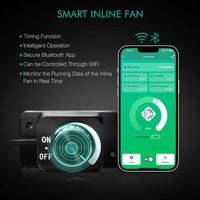 Kit complet de culture Mars Hydro 300W FC3000 avec lampe LED, ventilateur intelligent et filtre, tente de culture 3x3ft (100x100cm)