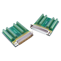 Connecteur D-SUB 50 broches DB50 sans soudure, à trois rangées, 50 broches, adaptateur mâle-femelle DB50 sans soudure, colonne de bornes pour carte