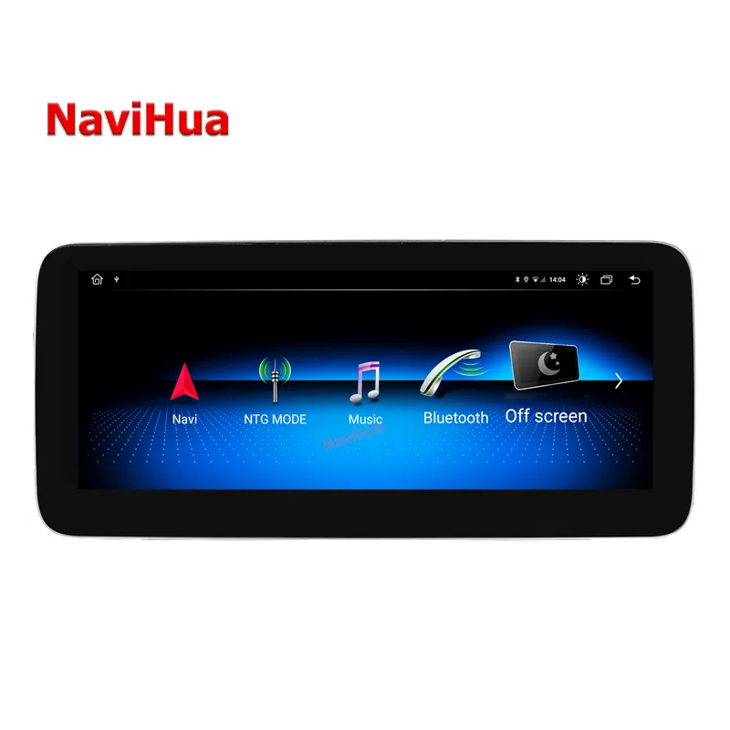 NaviHua Android 10.0 Quad Core 4G SIM Car Radio system for benz A GLA CLA class W176 NTG 5.0 Autoradio car Video Stereo wifi
