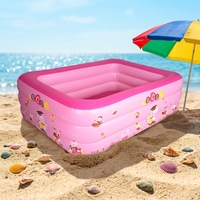 Großhandel BSCI ISO9001 Zertifizierter 3mm Dicker PVC Rechteckiger Aufblasbarer Swimmingpool für Kinder Wasserdicht Umweltfreundlich Einfach