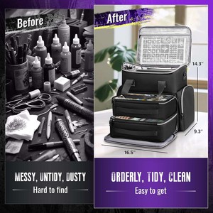 Étui de protection rigide pour imprimante d'étiquettes portable, boîte de rangement, organiseur de transport pour sac, voyage, bureau, échantillon gratuit - Product Image 3