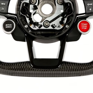 Volante Rotante in Fibra di Carbonio e Pelle Personalizzato con LED e Bluetooth per <span class=keywords><strong>Audi</strong></span> A3/A4/A5/A6/Q7/Q5/Q3/Q8 - Alta Qualità <span class=keywords><strong>M</strong></span> Sport - Product Image 5