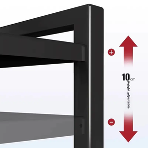 Estante de Cocina Extensible y Ajustable de <span class=keywords><strong>Metal</strong></span> para Horno de Microondas, Organizador de Almacenamiento para Encimera, Diseño de Estantes de Almacenamiento Alto - Product Image 6