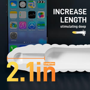 Manchon vibrant en cristal avec télécommande sans fil pour homme, simulation d'éjaculation retardée, pour adulte - Product Image 3