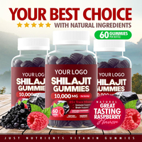 Compléments Gommeux de Haute Qualité Saveur Framboise 85+ Oligo-éléments Extrait Pur de Shilajit de l'Himalaya Marque Privée Adulte