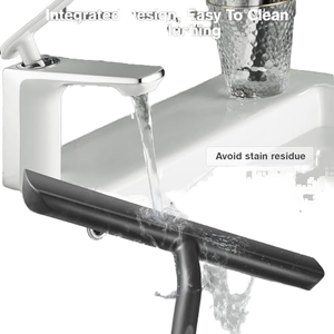 Nero in gomma siliconica tergicristallo corto manico profilo morbido per doccia in vetro <span class=keywords><strong>auto</strong></span> e pulizia delle finestre - Product Image 4