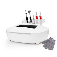 Appareil de soin du visage portable à micro-courant en alliage de chrome, outil de nettoyage en profondeur pour la peau avec accessoire gant magique