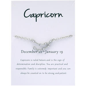 Yiwu Daicy Pas Cher Prix Chaîne Zodiaque Bracelet Minimaliste alliage <span class=keywords><strong>avec</strong></span> carte strass Bracelet constellations bracelet Pour les femmes - Product Image 6