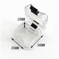 Boîte dentaire transparente en plastique pour prothèses, boîte de rangement pour couronnes et bridges, étui pour laboratoire dentaire, directement de l'usine