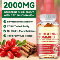 Compléments alimentaires en gommes OEM de qualité alimentaire : Myo-inositol, chlorhydrate de berbérine (HCL), Moringa, Patchs et Gommes saines à la berbérine 500mg