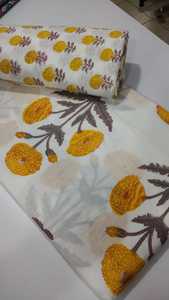 Tecido de algodão macio e respirável para camisetas e vestidos de vestuário, matéria-prima <span class=keywords><strong>t</strong></span>êxtil de boa qualidade, exportação da Índia - Product Image 6