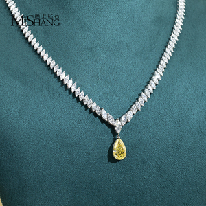 Messi Jewelry MSN-886 18K White Gold of Women's Diamond Necklace - Product Image 4