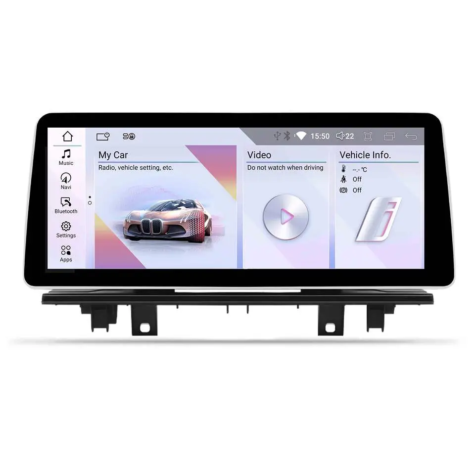 Radio Multimedia con pantalla de 12,3 "y navegación GPS para BMW, radio estéreo con Android 12, 8 núcleos, accesorios, X1, f48