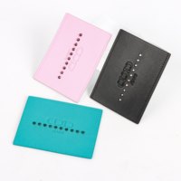 Étiquettes de marque sur mesure en cuir Nappa perforé respirant de qualité supérieure pour vestes de sport de luxe haute performance