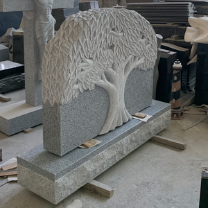 Estatua Conmemorativa Tradicional de Granito Tallado en Forma de Árbol, Estilo Americano, para Cementerio y Jardín, Uso en Exteriores - Product Image 3