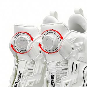 Système de fermeture rapide à boucle rotative automatique, lacets de sport en polyester imprimés sur mesure, anti-desserrage - Product Image 2
