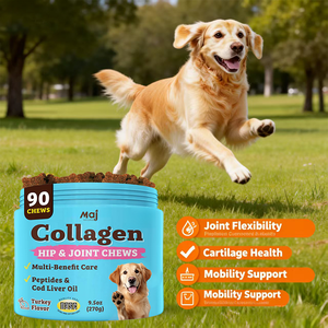 Suplemento Masticable <span class=keywords><strong>de</strong></span> Colágeno Multi-Beneficios <span class=keywords><strong>para</strong></span> la Salud <span class=keywords><strong>de</strong></span> las Mascotas, con Péptidos, Aceite <span class=keywords><strong>de</strong></span> Hígado <span class=keywords><strong>de</strong></span> Bacalao y Cartílago, <span class=keywords><strong>para</strong></span> la Cadera y las Articulaciones <span class=keywords><strong>de</strong></span> Perros - Product Image 3