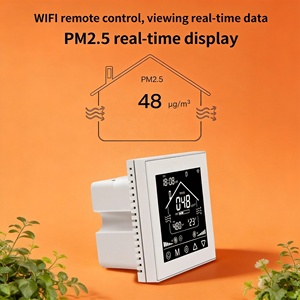 XZJ PM2.5 VOC-Funktion 86 <span class=keywords><strong>Box</strong></span> Frischluft Intelligenter Controller Mehrfarbiges Design Kanalventilator VOC Temperatur- und Feuchtigkeitsregler - Product Image 3