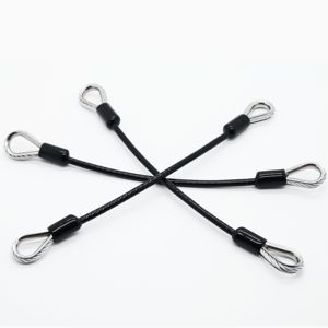 Cuerda de alambre de acero inoxidable galvanizado personalizado de alta calidad, montaje de Cable, tope de gancho de extremo de bucle, Terminal de ojo, accesorios de iluminación - Product Image 3