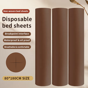 ジャカード織り使い捨て病院組織紙ベッドシートロールPP材料フィットシートホテルプレーンマッサージテーブルカウチロール - Product Image 2